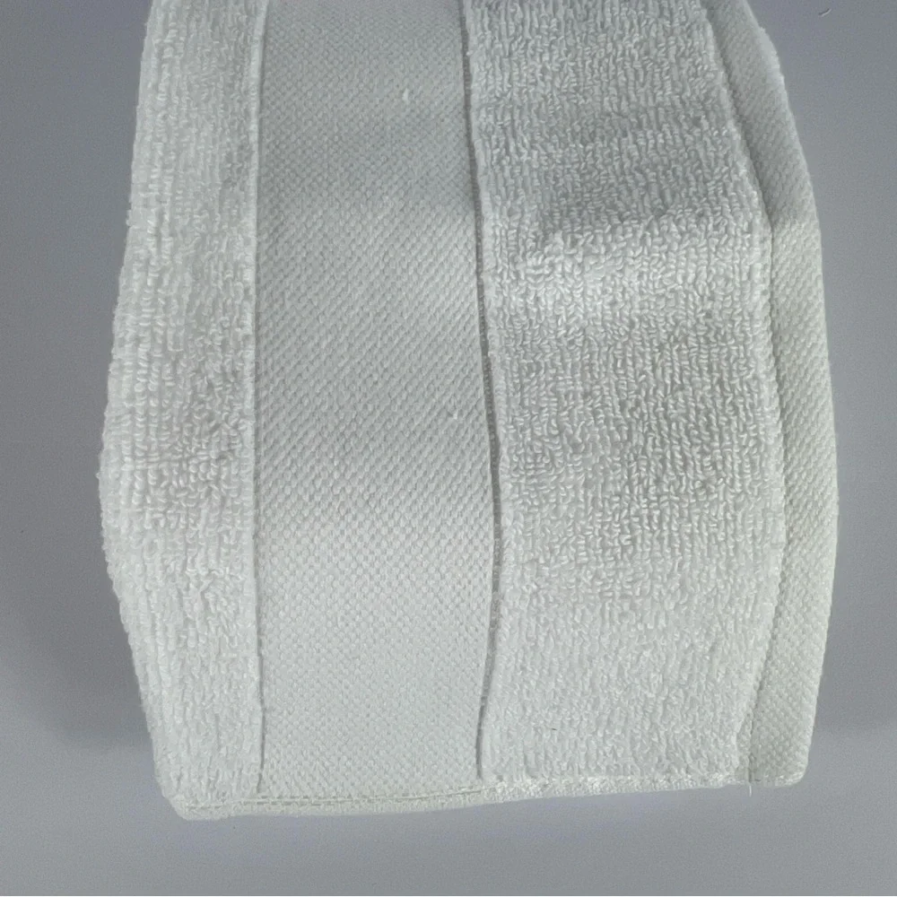 4 Ralph Lauren Washcloths Wescott Sailcloth Pure White 4 Pc Set Cotton NEW